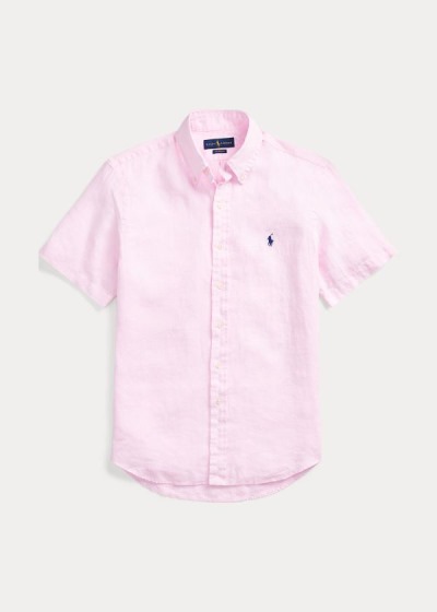 Polo Ralph Lauren Classic Fit Linen Skjorter Herre Danmark (JVLST4876)